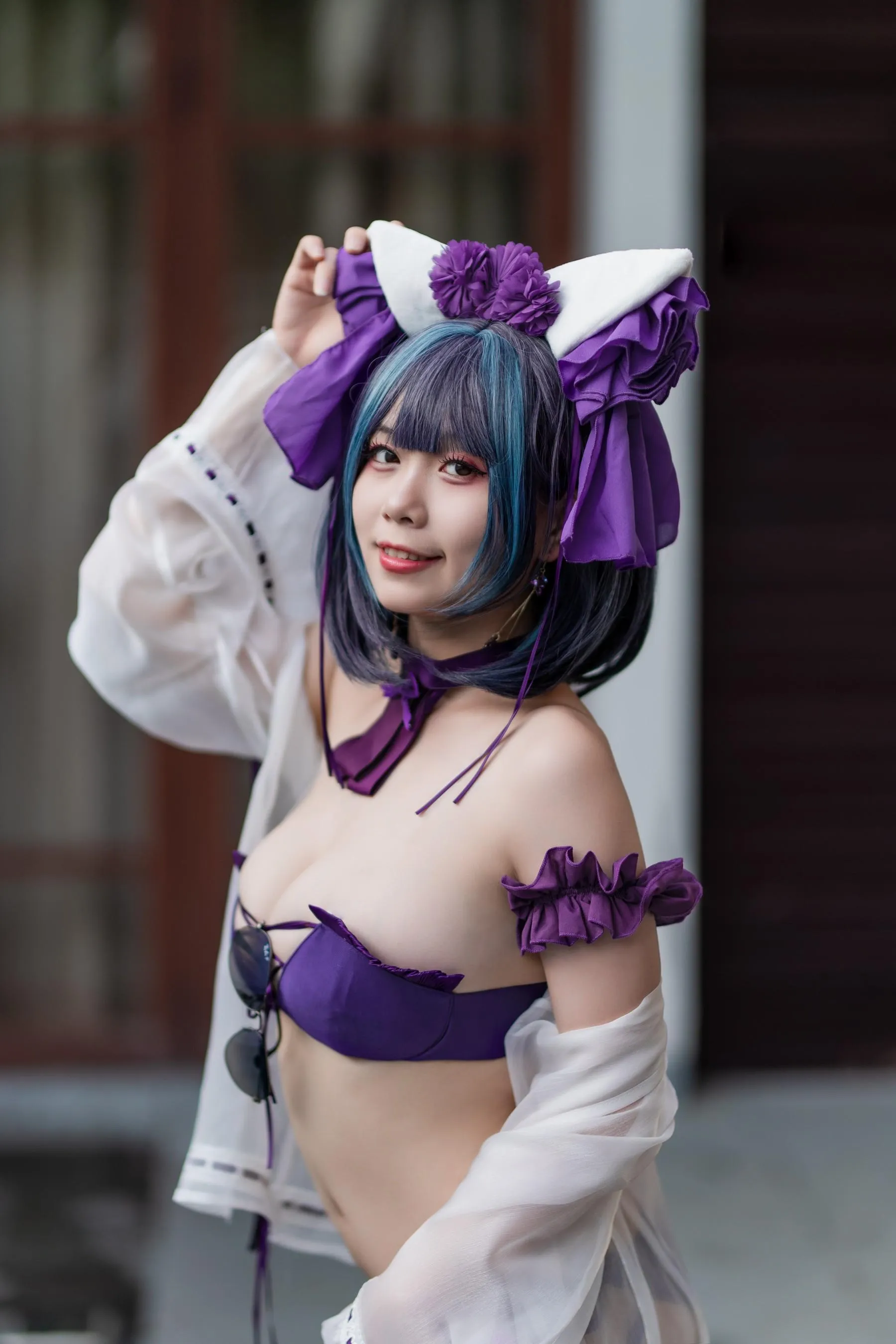 末夜787 – NO.14 舰长 柴郡泳装 [32P]插图5